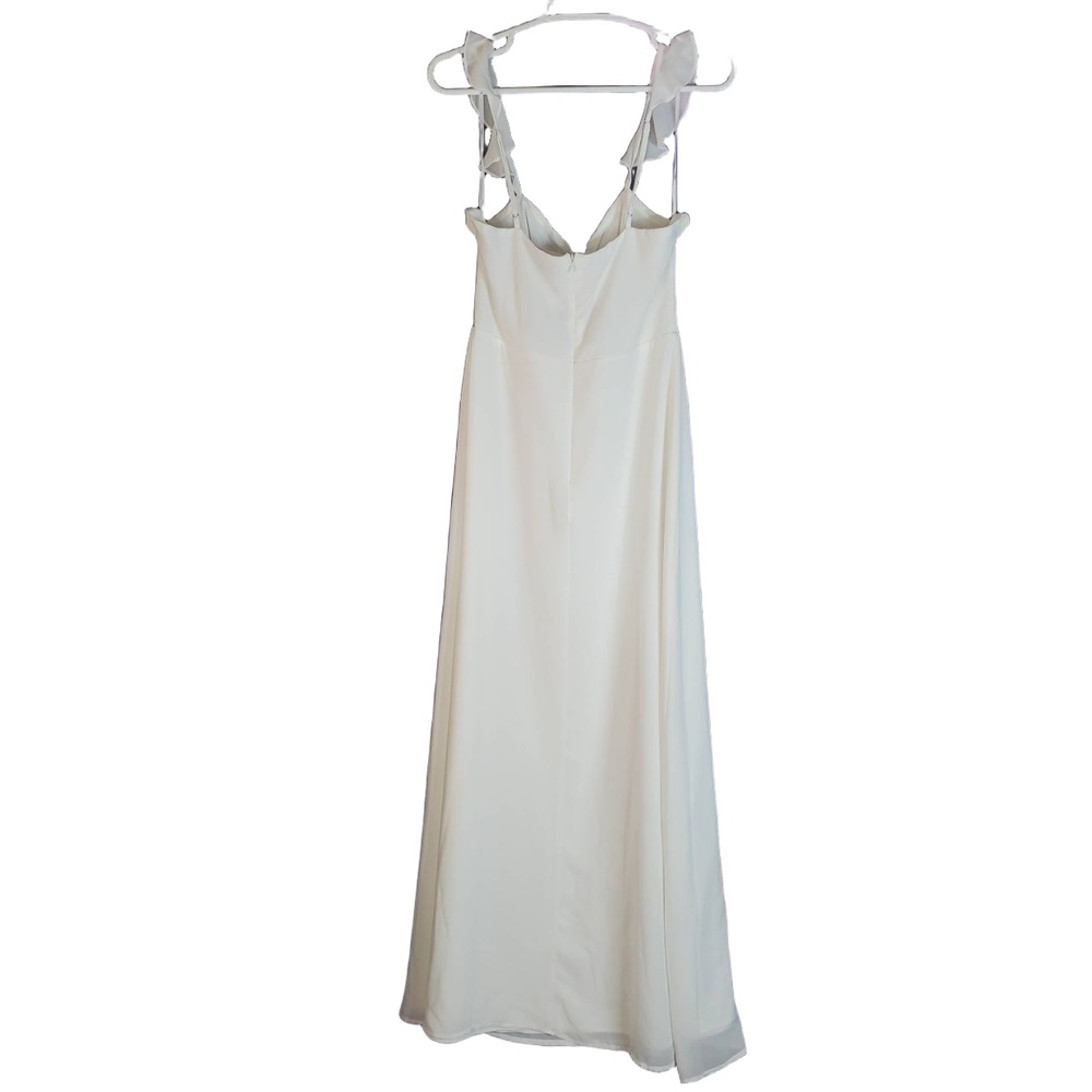 Lulus The‎ Way to Love White Ruffled Maxi Dress Medium - Picture 8 of 16